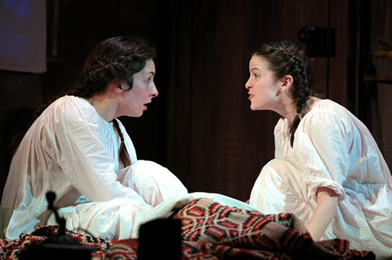 L to R Annie Purcell as Maggie, Lauren Orkus as Cathie