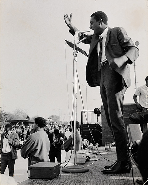 Stokely Carmichael Gives Speech, Watts, California, 1967