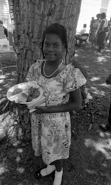 Girl at Bethel Baptist Church 'Big Meeting,' 1989