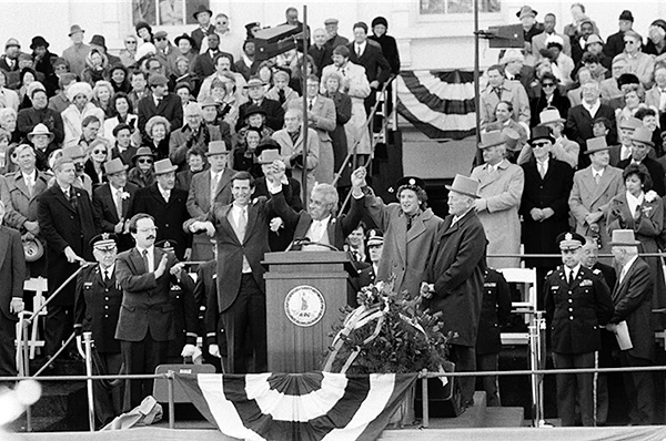 Douglas Wilder's Inauguration, 1990