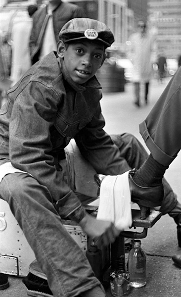 Shoeshine Boy, Times Square, NY, 1965