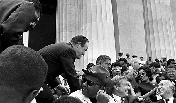 Vice President Hubert Humphrey at Solidarity Day, 1968