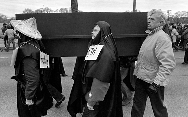 Anti-Vietnam protest with Phillip Berrigan, Washington D.C., 1970s