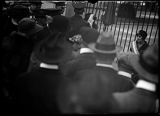 Silent Sentinels arrested for picketing at the White House gates.