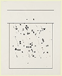 SEVEN OF EIGHT: gaining. Whitness, 1998, Pigmented ink on parchment, 28¾ × 23¾ inches