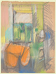 Untitled, 1961, Pastel and graphite  on paper, 24 x 18 inches