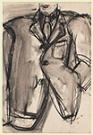 Untitled, 1964, Charcoal  on paper, 22 x 15  inches