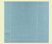 Trapeze: In Memoriam Jose Puig, 1974, Liquitex on canvas, 79 x 85 inches