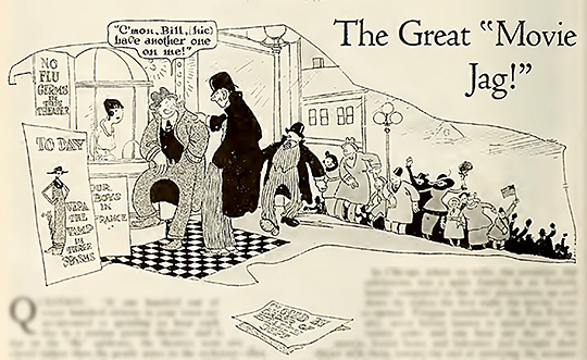 Page illustration for “The Great ‘Movie Jag’”