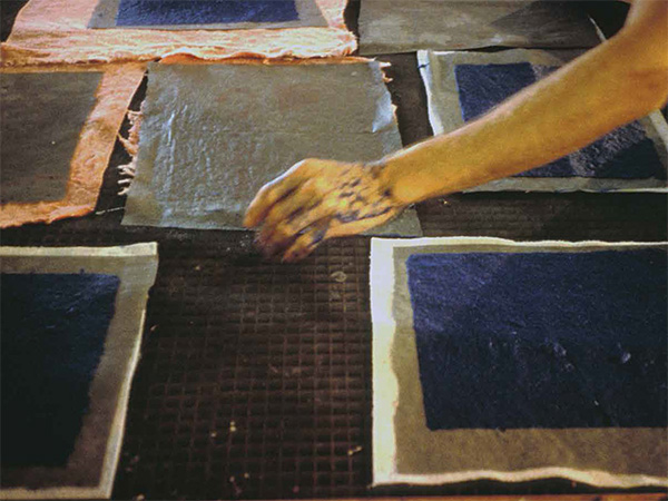Papermaking at the Mountain Lake Workshop with Helen Frederick and Mierle Laderman Ukeles