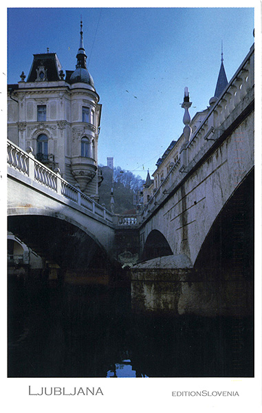 Ljubljana, postcard, front