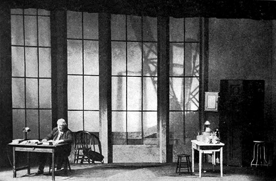 R.U.R., Epilogue,
Garrick Theatre, New York, Theatre Guild Production 1922
