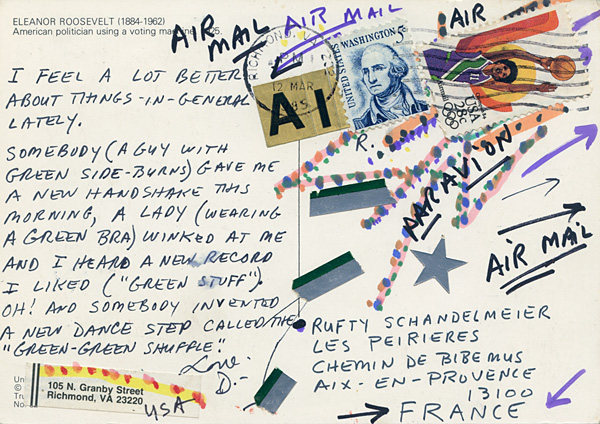 Richard Carlyon | Postcards to Aix #100 (back)