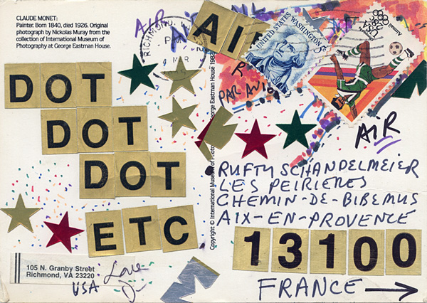Richard Carlyon | Postcards to Aix #103 (back)