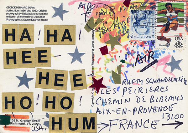 Richard Carlyon | Postcards to Aix #104 (back)