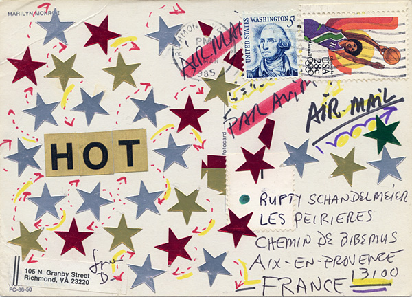 Richard Carlyon | Postcards to Aix #106 (back)