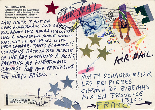 Richard Carlyon | Postcards to Aix #109 (back)