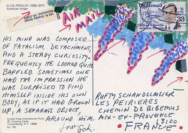 Richard Carlyon | Postcards to Aix #112 (back)