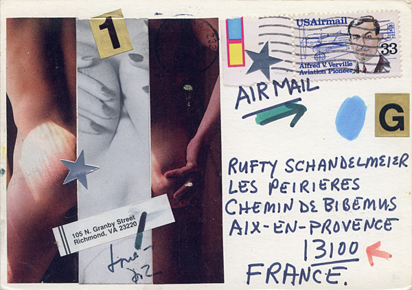 Richard Carlyon | Postcards to Aix #121 (back)