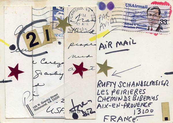 Richard Carlyon | Postcards to Aix #141 (back)