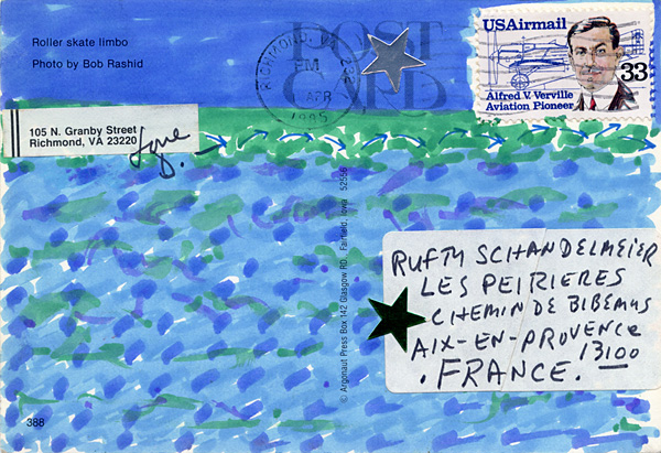 Richard Carlyon | Postcards to Aix #142 (back)