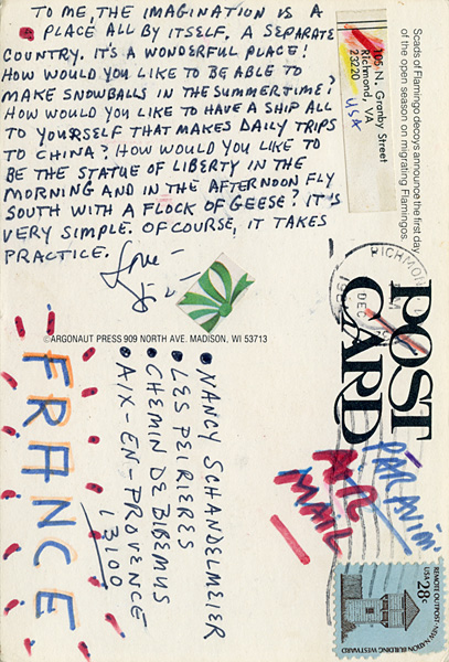 Richard Carlyon | Postcards to Aix #35 (back)