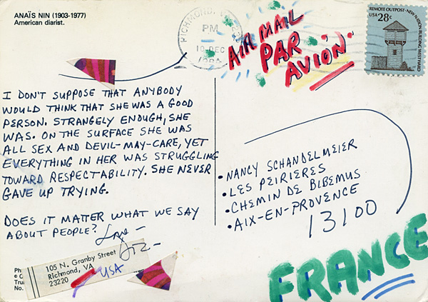 Richard Carlyon | Postcards to Aix #39 (back)
