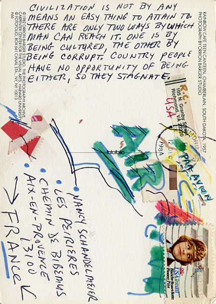 Richard Carlyon | Postcards to Aix #41 (back)