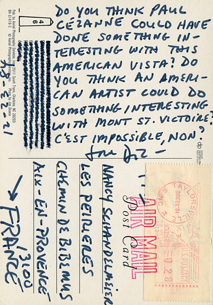 Richard Carlyon | Postcards to Aix #49 (back)