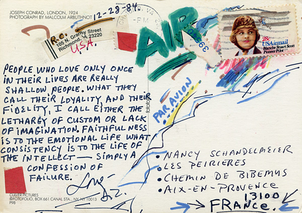 Richard Carlyon | Postcards to Aix #51 (back)