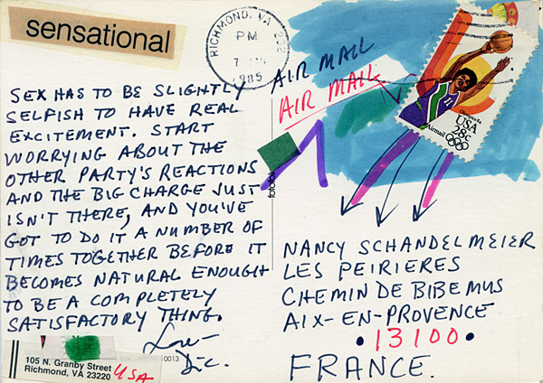 Richard Carlyon | Postcards to Aix #57 (back)