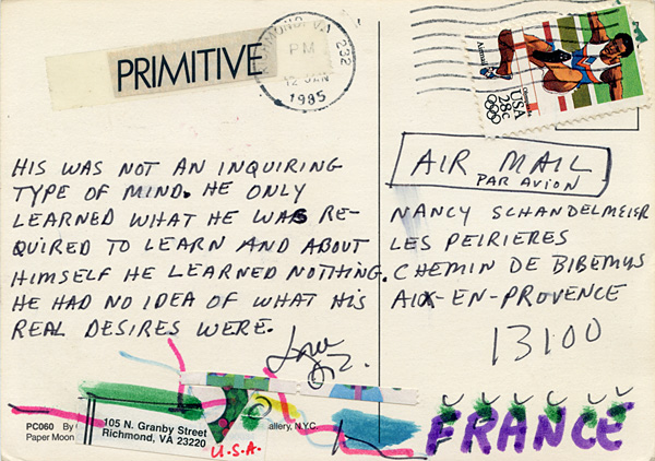 Richard Carlyon | Postcards to Aix #58 (back)
