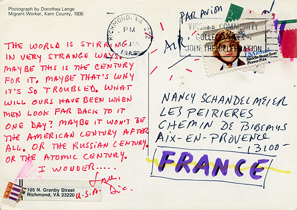 Richard Carlyon | Postcards to Aix #59 (back)