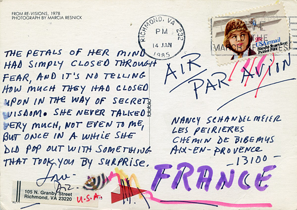 Richard Carlyon | Postcards to Aix #63 (back)