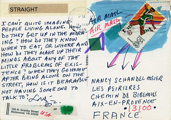 Richard Carlyon | Postcards to Aix #64 (back)