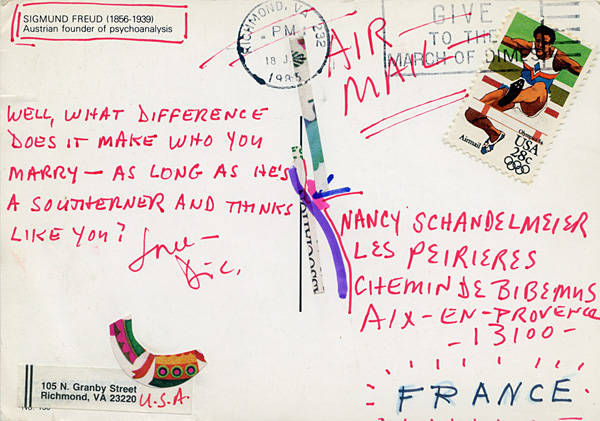 Richard Carlyon | Postcards to Aix #71 (back)