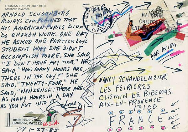 Richard Carlyon | Postcards to Aix #76 (back)
