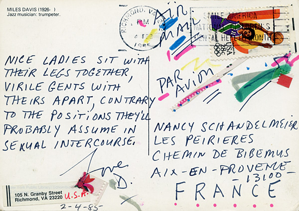 Richard Carlyon | Postcards to Aix #80 (back)