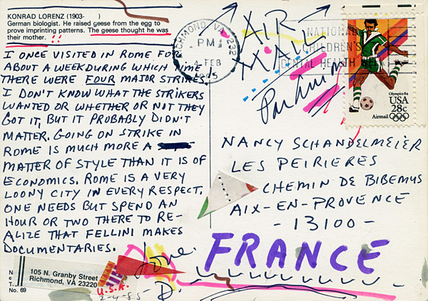 Richard Carlyon | Postcards to Aix #82 (back)