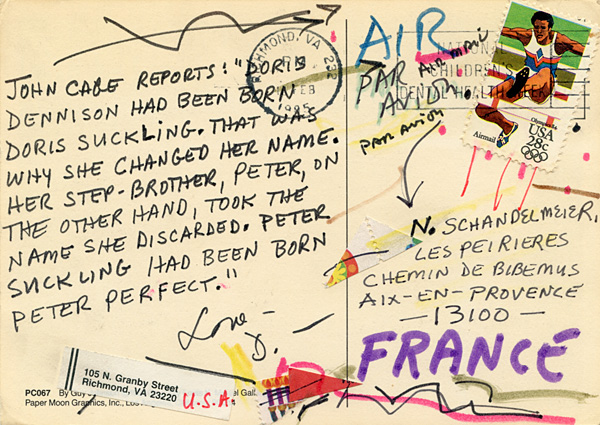 Richard Carlyon | Postcards to Aix #83 (back)