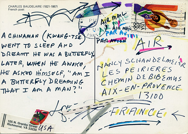 Richard Carlyon | Postcards to Aix #85 (back)