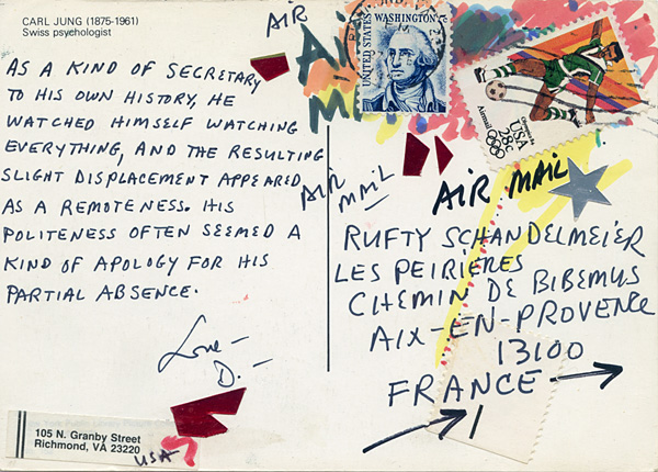 Richard Carlyon | Postcards to Aix #89 (back)